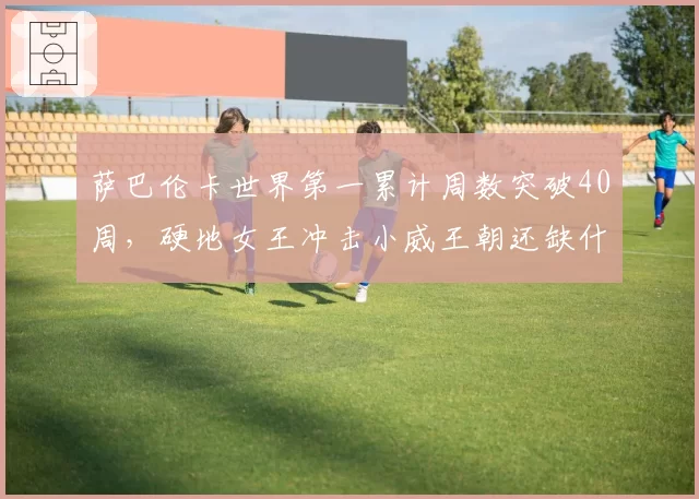 萨巴伦卡世界第一累计周数突破40周,硬地女王冲击小威王朝还缺什么?